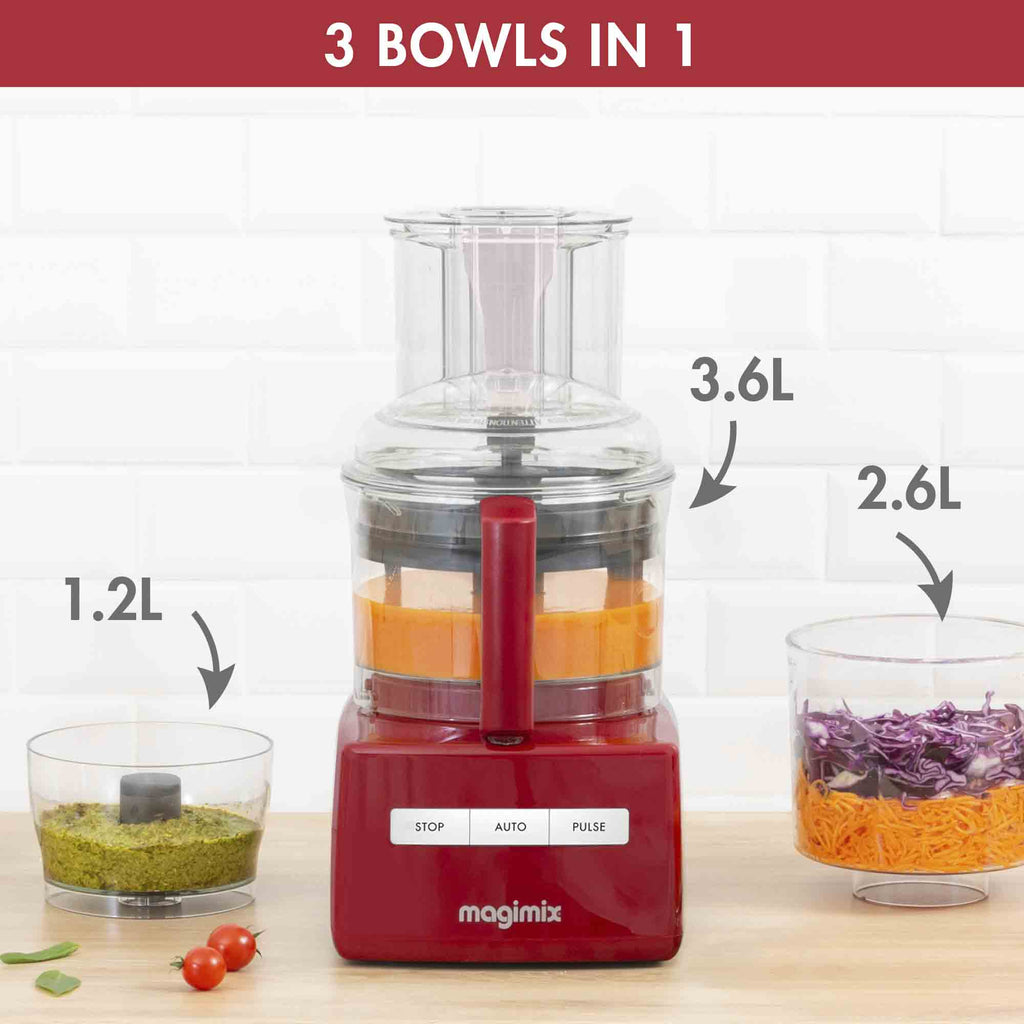 Magimix 5200XL Premium Food Processor Red - 18713 image 2