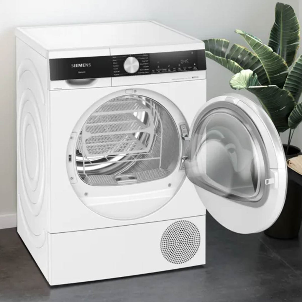 Siemens WQ45G2D2GB 9kg, Sensor Dry, Freestanding Heat Pump Tumble Dryer, White image 1
