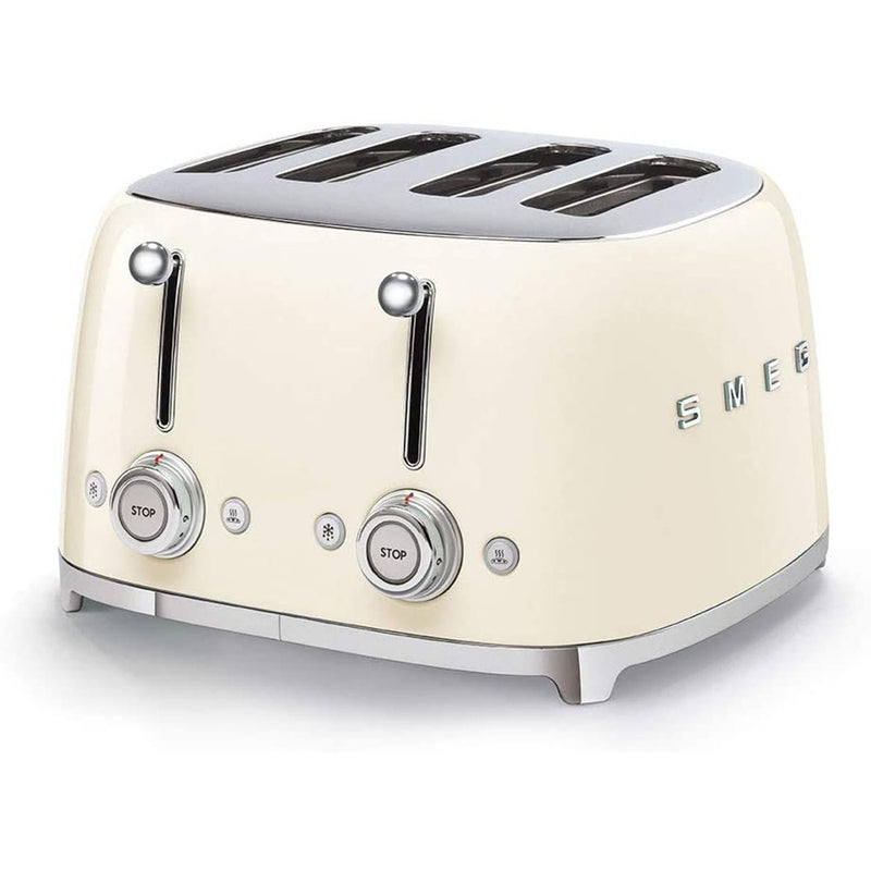 Smeg TSF03CRUK Retro Style 4 Slice Toaster Cream image 0