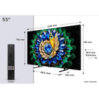 TCL 55A400M-UK 55 Inch, Ultra HD QD Mini LED Television, Google TV, Freeview HD