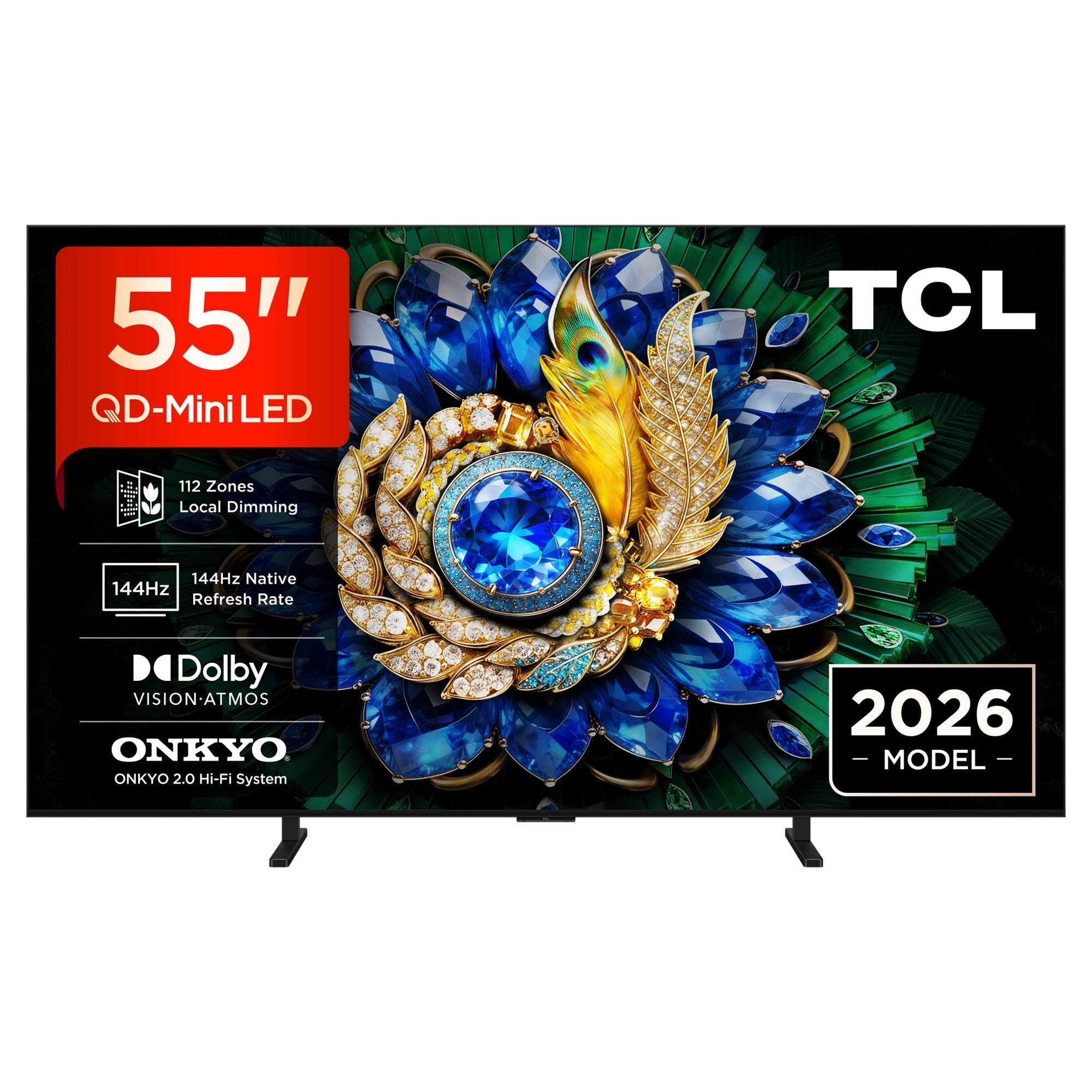 TCL 55A400M-UK 55 Inch, Ultra HD QD Mini LED Television, Google TV, Freeview HD