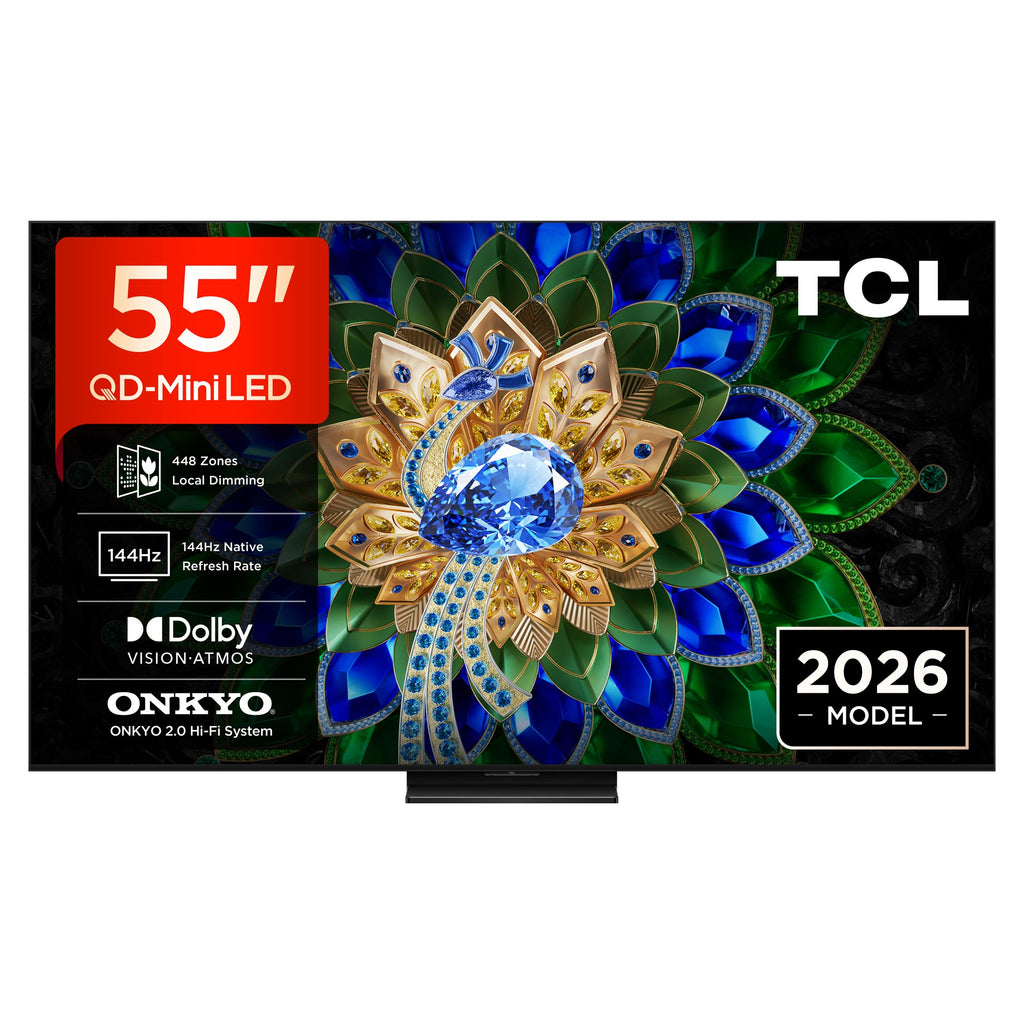 TCL 55A400U-UK 55 Inch, Ultra HD QD Mini LED Television, Google TV, Freeview HD