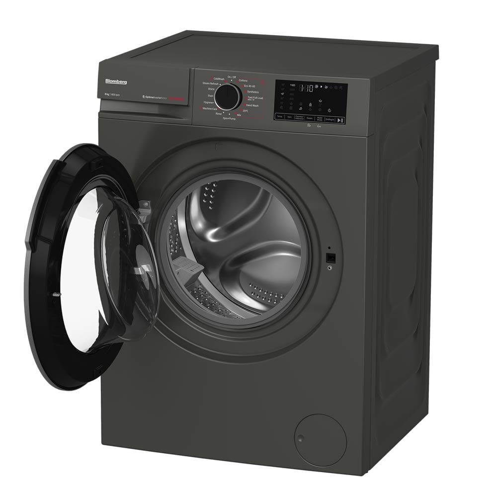Blomberg LWA18461G 8kg, 1400 Spin, Freestanding Washing Machine with Quick Wash, Graphite image 2