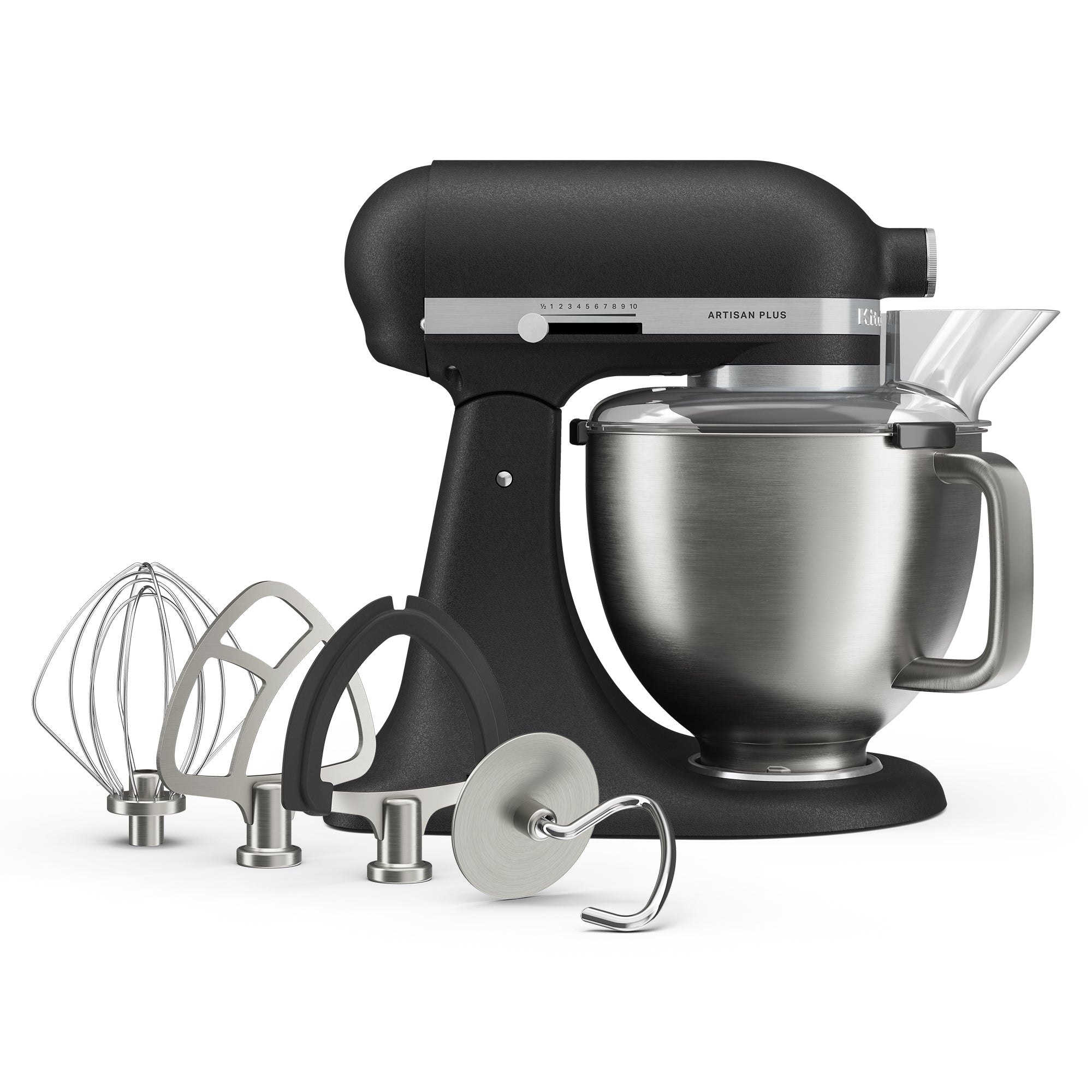 KitchenAid Artisan Plus 4.7L Tilt-Head Stand Mixer – 50 Cast Iron Black – 5KSM50PKVBBK