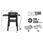 Weber Lumin Compact Electric Barbecue with Stand in Black - 91010874 image 2