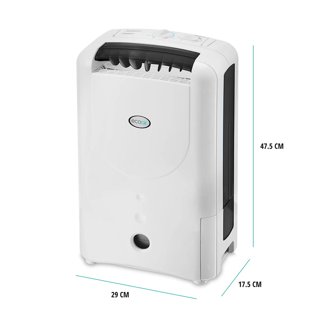 EcoAir DD1 Simple Mk3 Desiccant Dehumidifier in Black image 1