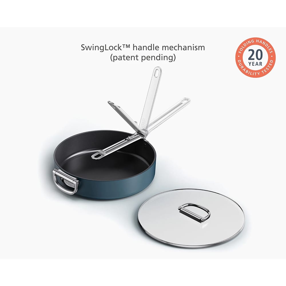 Joseph Joseph Space Folding Handle Ceramic Non-stick 6-piece Cookware Set in Blue - 45086 image 1