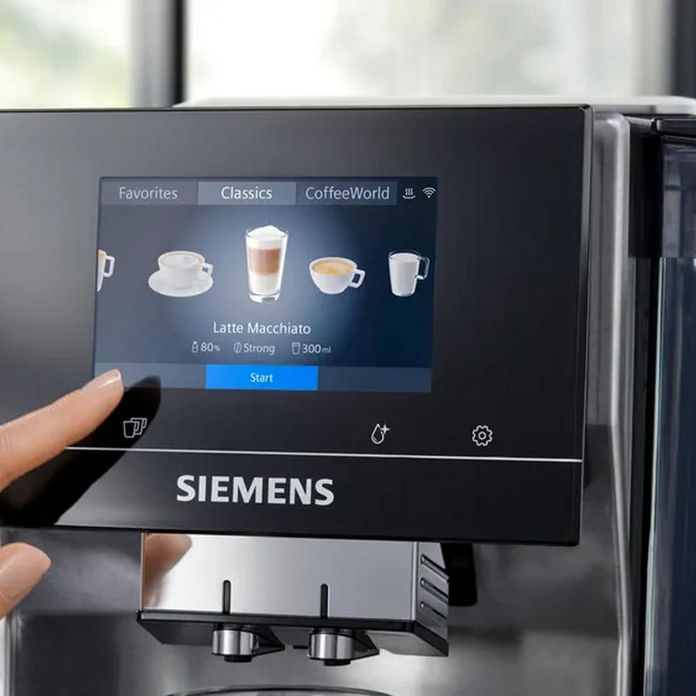 Siemens EQ700 Bean To Cup Coffee Machine in Stainless Steel - TQ717GB3 image 1
