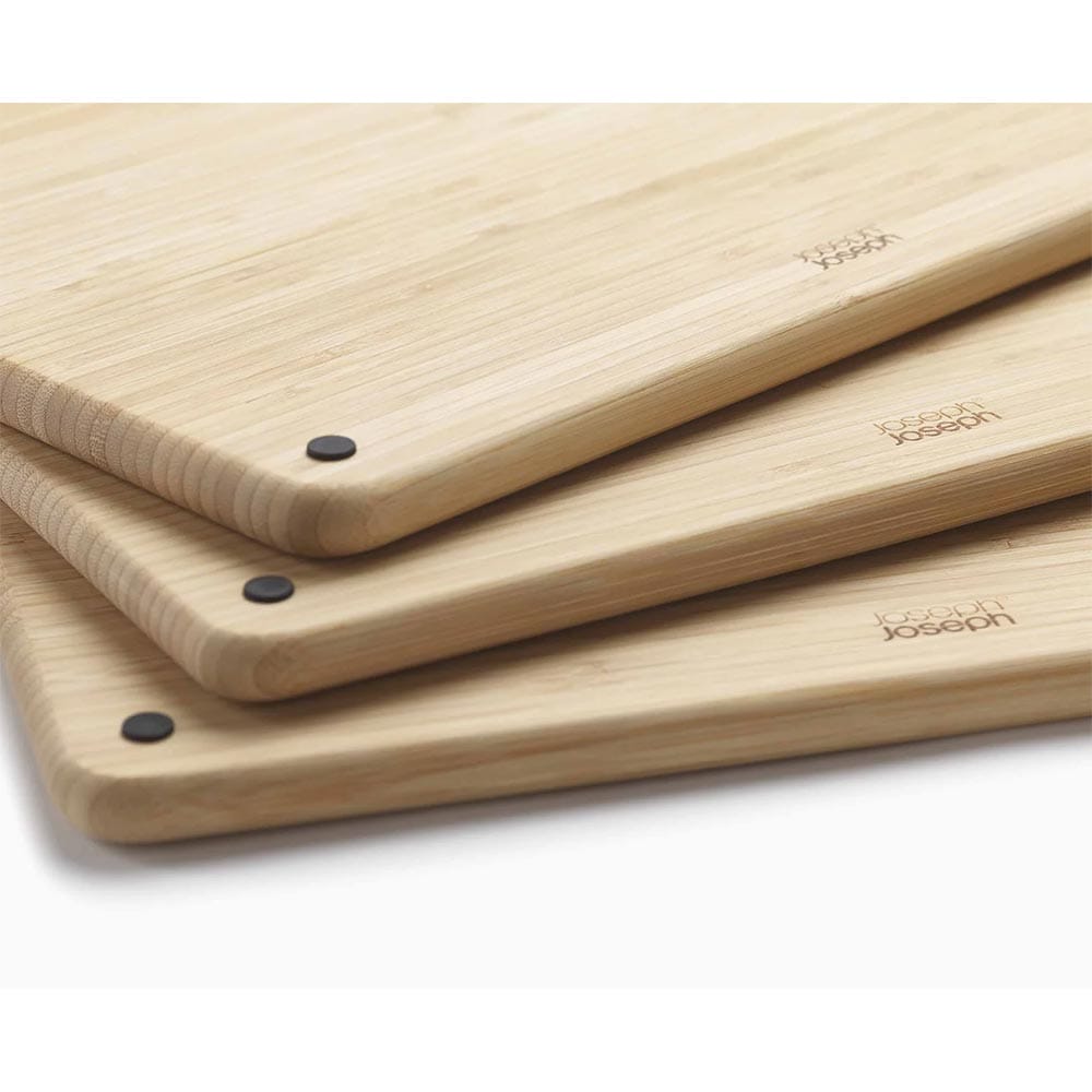 Joseph Joseph Folio Steel Bamboo 3 Piece Chopping Board Set - 60229 image 4