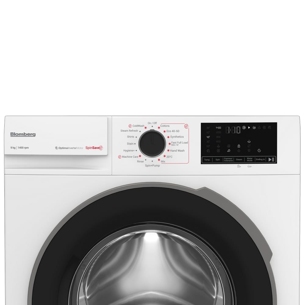 Blomberg LWA29461W 9kg, 1400 Spin, Freestanding Washing Machine with Quick Wash, White image 1