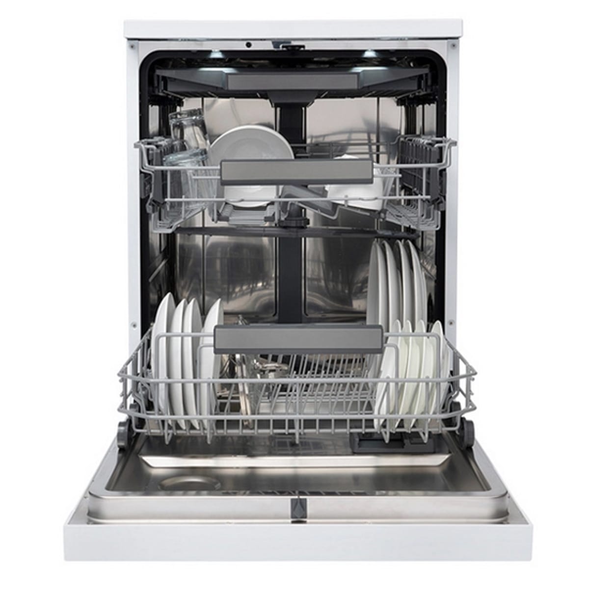 Schönhaus DWSF0115FSBW 15 Place Setting Freestanding Dishwasher, 60cm Wide, White image 4