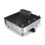 Joseph Joseph Extend™ Steel Plus Expandable Dish Drainer with Wine Glass Rack - Black (6500040)