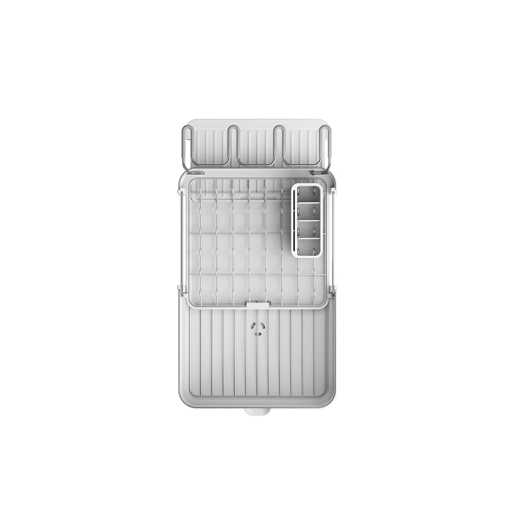 Joseph Joseph Extend™ Steel Plus Expandable Dish Drainer with Wine Glass Rack - Stone (6500041)
