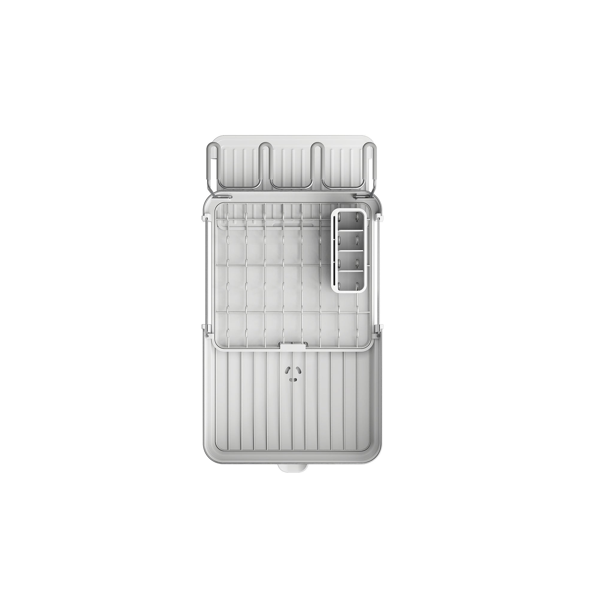Joseph Joseph Extend™ Steel Plus Expandable Dish Drainer with Wine Glass Rack - Stone (6500041)