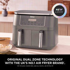 Ninja 7.6 litre 6-in-1 Dual Zone Air Fryer in Gun Metal Grey - DZ300UK image 1