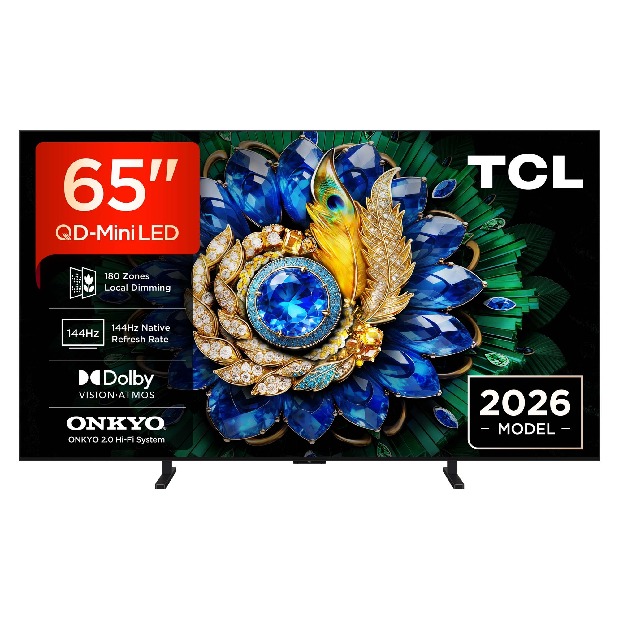 TCL 65A400M-UK 65 Inch, Ultra HD QD Mini LED Television, Google TV, Freeview HD