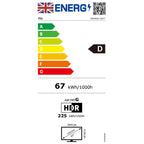 TCL 65A400U-UK 65 Inch, Ultra HD QD Mini LED Television, Google TV, Freeview HD