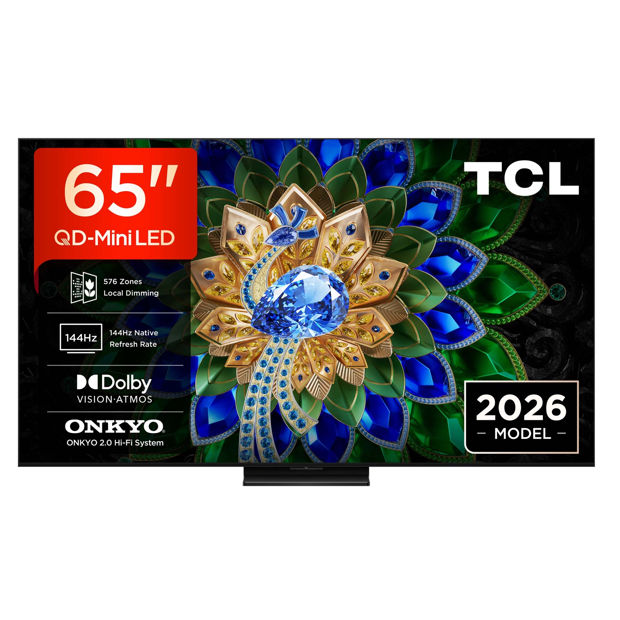 TCL 65A400U-UK 65 Inch, Ultra HD QD Mini LED Television, Google TV, Freeview HD