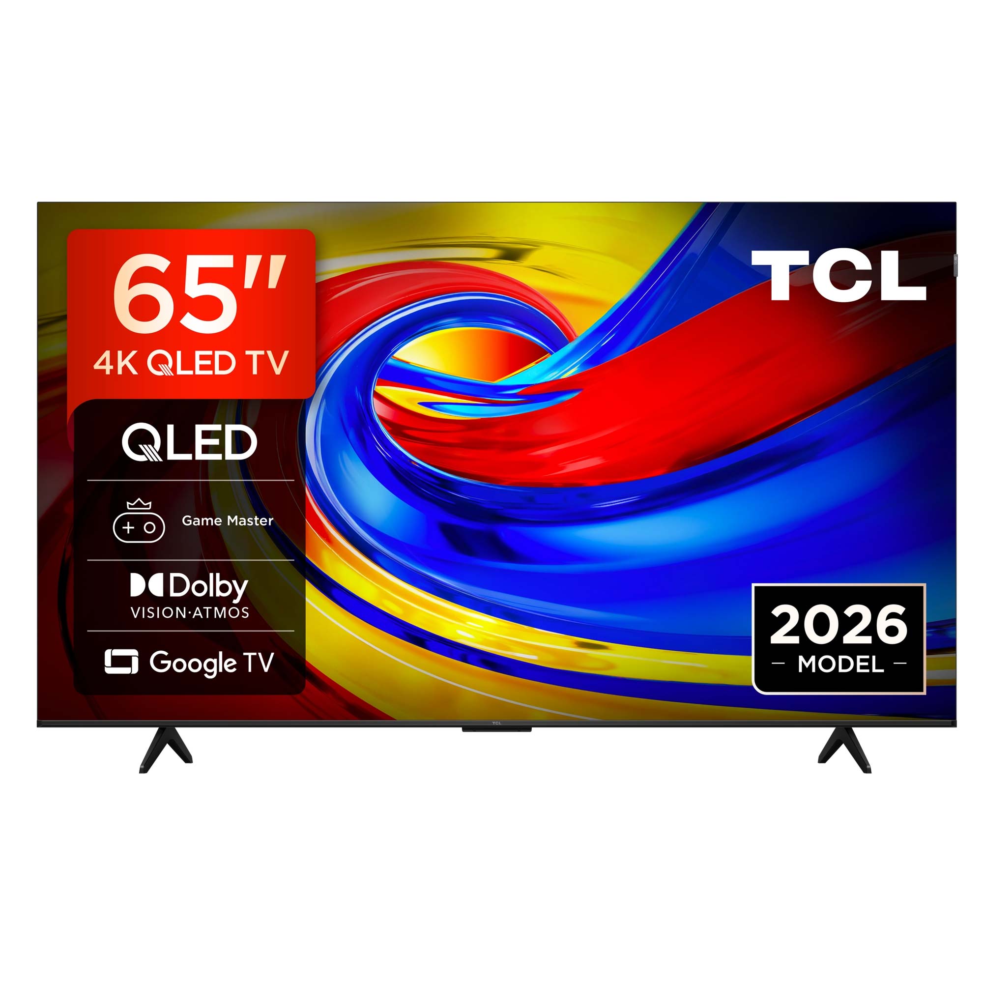 TCL 65P7L-UK 65 Inch, Ultra HD QLED Television, Google TV, Freeview HD