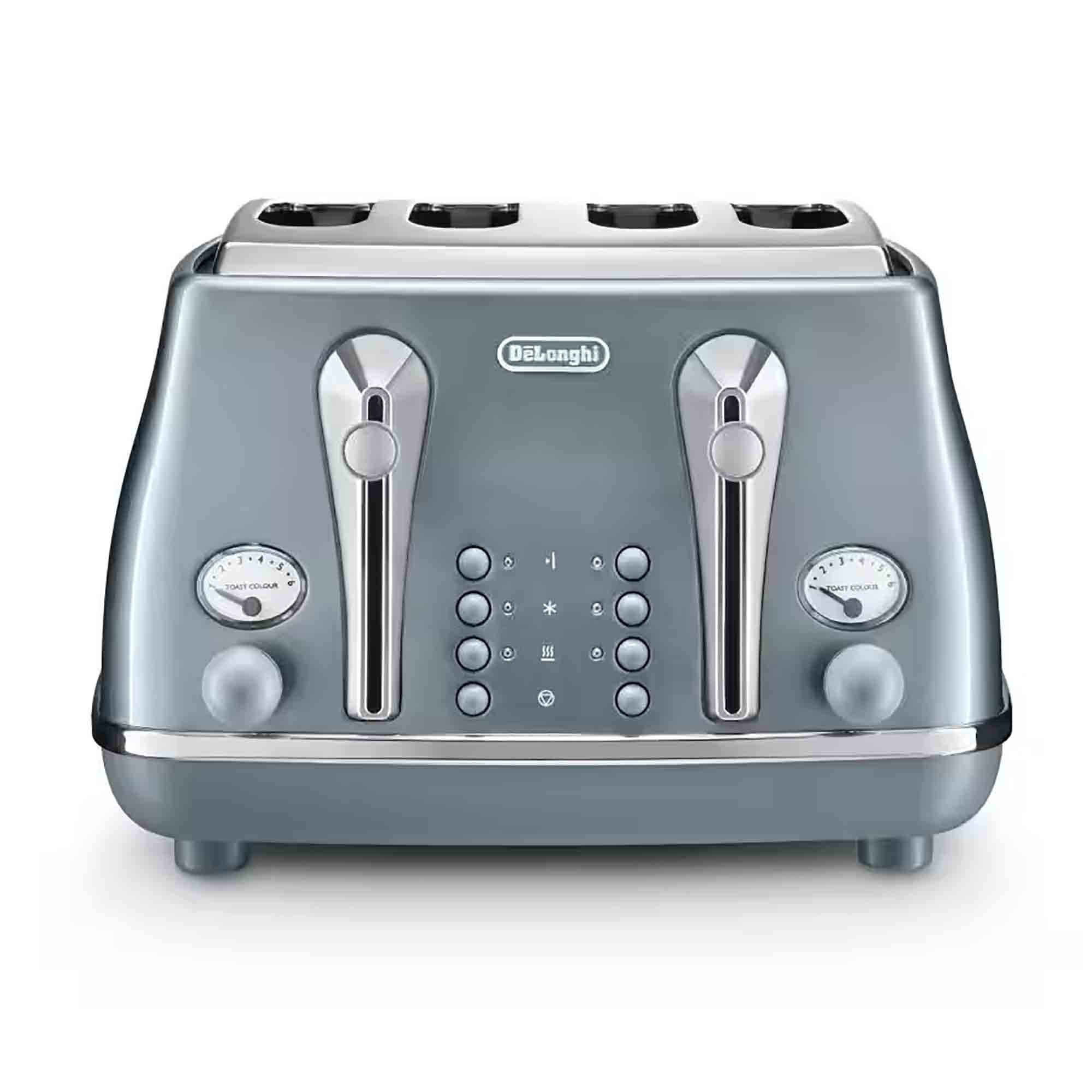 Delonghi Icona Metallics 4 Slice Toaster in Blue - CTOT4003AZ image 0