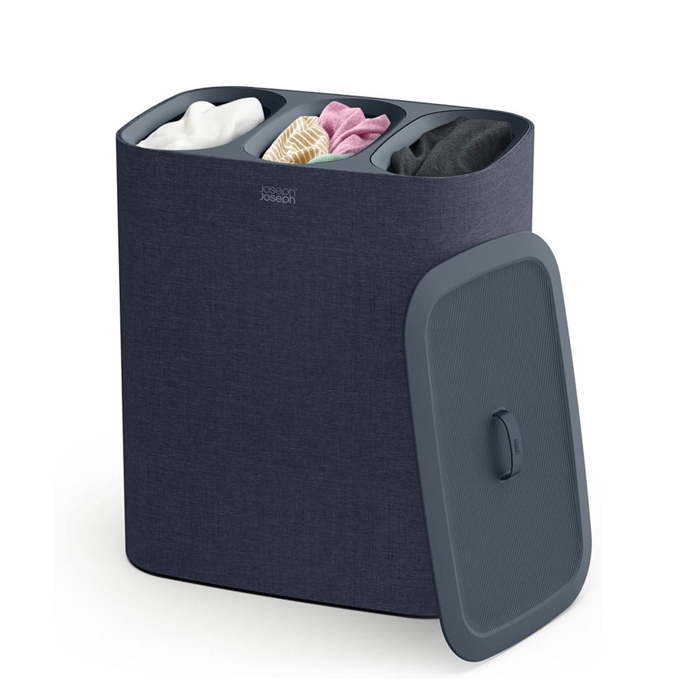 Joseph Joseph Tota Trio 90L Black Laundry Separation Basket - 50025 image 0