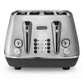 Delonghi Distinta X 4 Slice Toaster in Stainless Steel - CTI4003M image 0