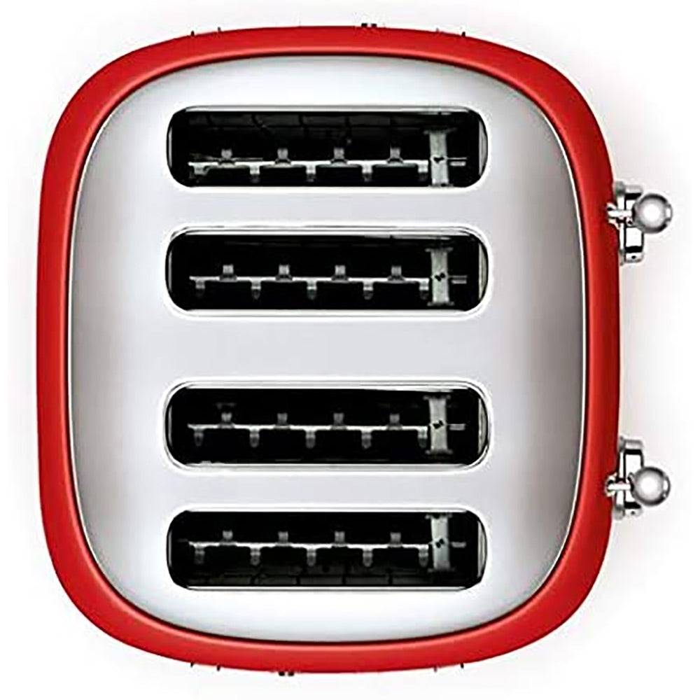 Smeg TSF03RDUK Retro Style 4 Slice Toaster Red image 2