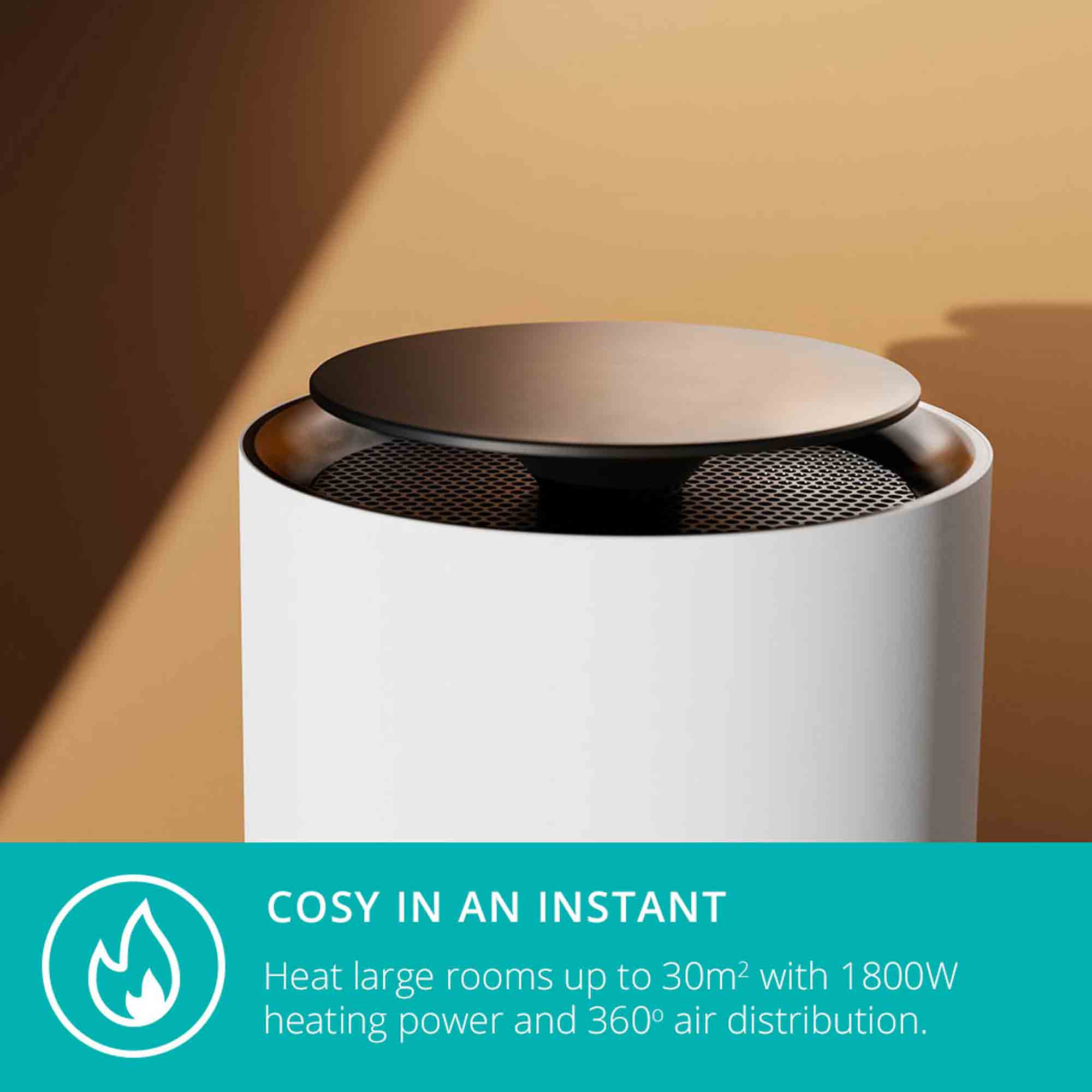 Duux Threesixty 2 Smart Fan + Heater in White - DXCH08UK image 2