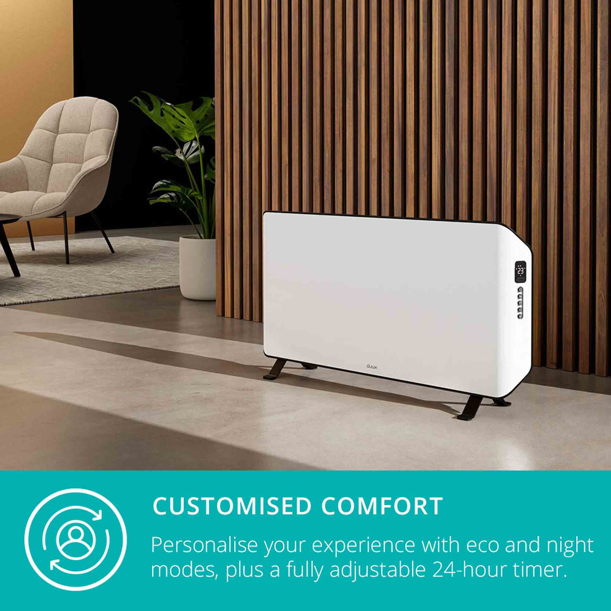 Duux Edge 1000 Smart Convector Heater in White - DXCH21UK image 4