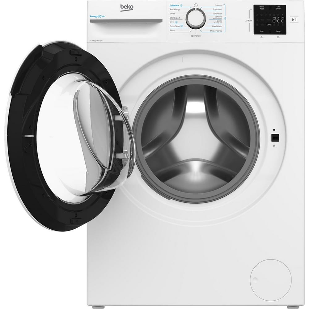 Beko BMN3WT3841W 8kg, 1400 Spin, Freestanding Washing Machine with Quick Wash, White image 7