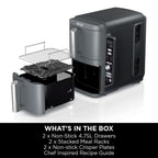 Ninja Double Stack XL 2-Drawer 9.5L Air Fryer in Grey SL400UK image 2