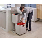 Joseph Joseph Totem Max 60L Waste Separation and Recycling Bin in Carbon Black image 3
