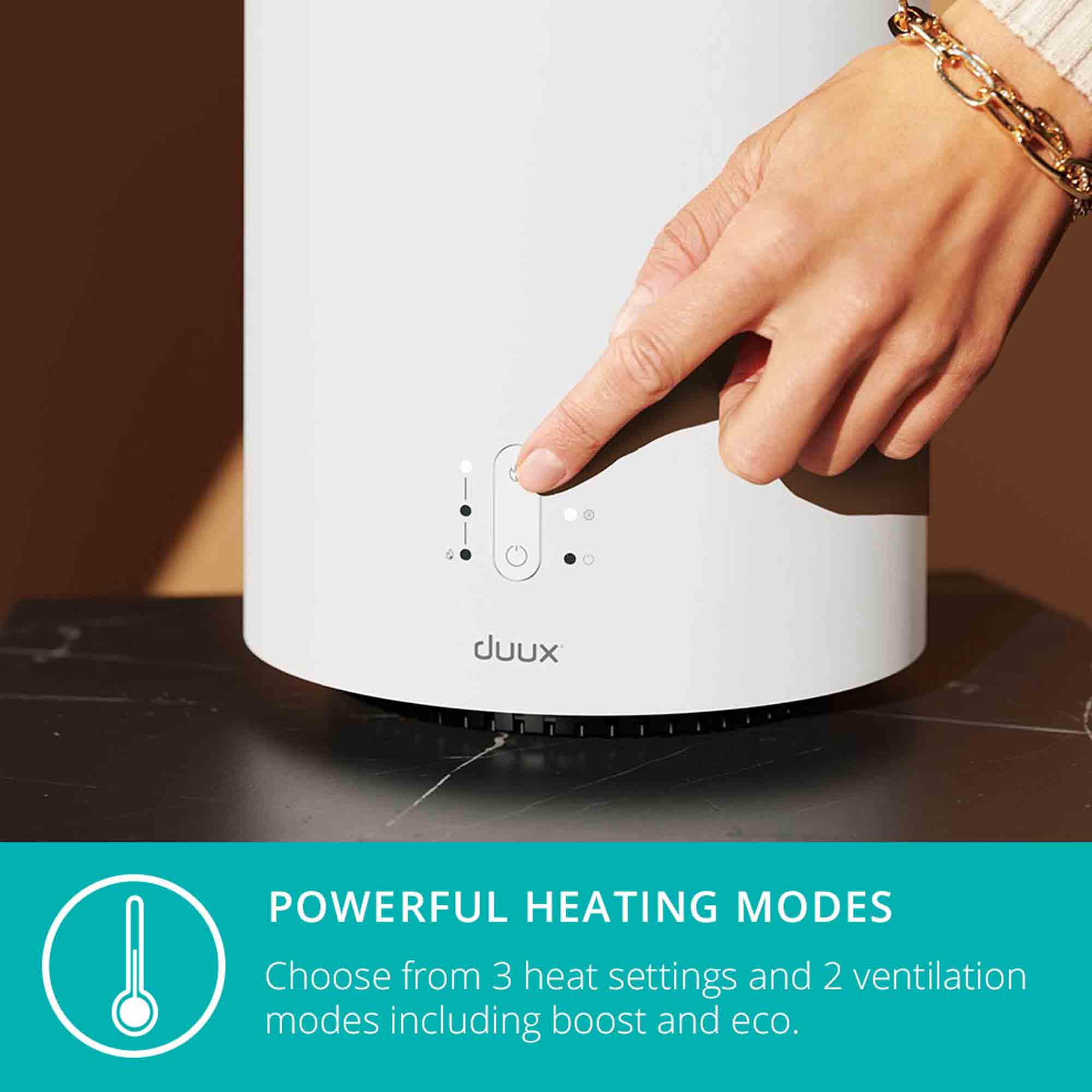 Duux Threesixty 2 Smart Fan + Heater in White - DXCH08UK image 4
