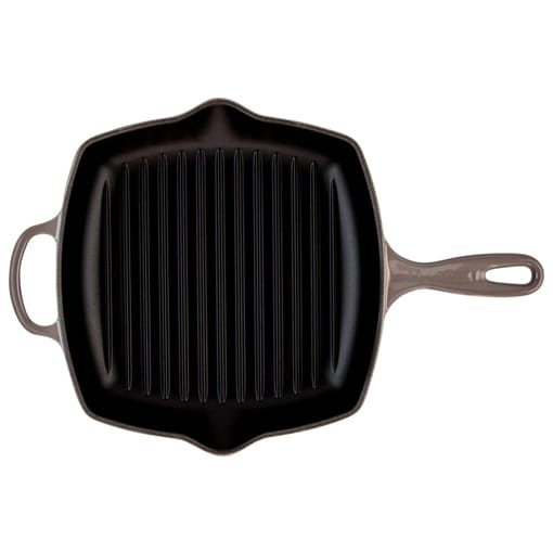 Flint cast iron grillit pan with handles on a white background