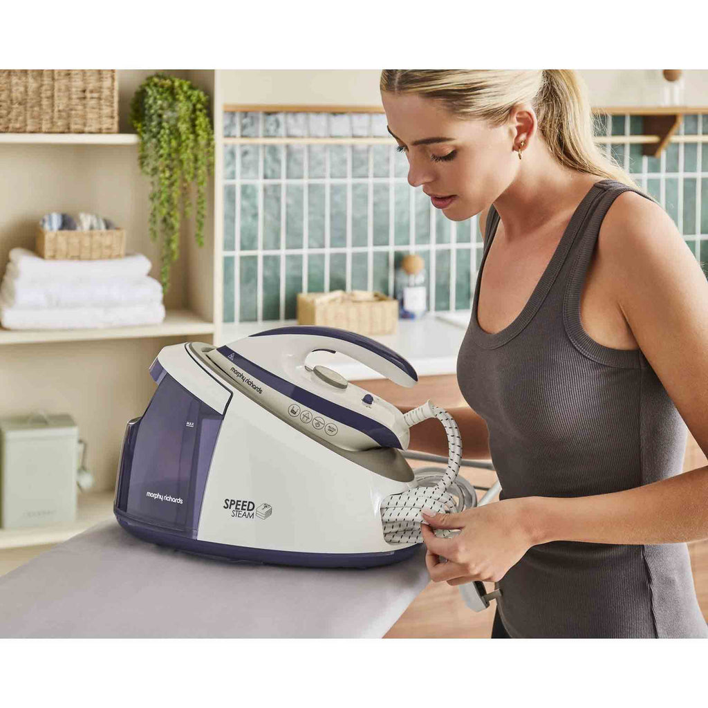 Morphy Richards Speed Steam 3000W Steam Generator Iron in Purple - 333202 image 8