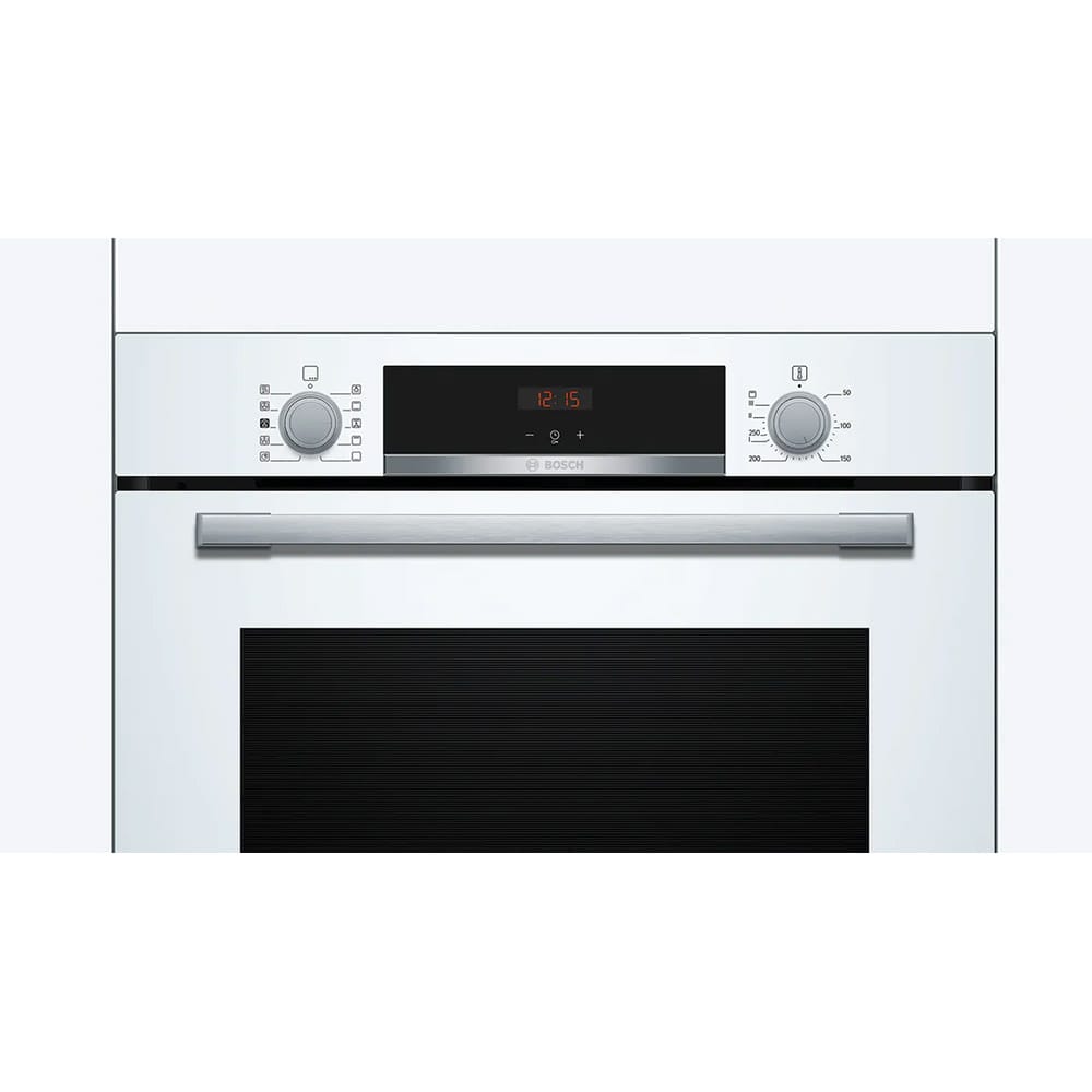 Bosch HQA534BW3B Built In Single Electric Multifunction Oven with Grill, White image 1