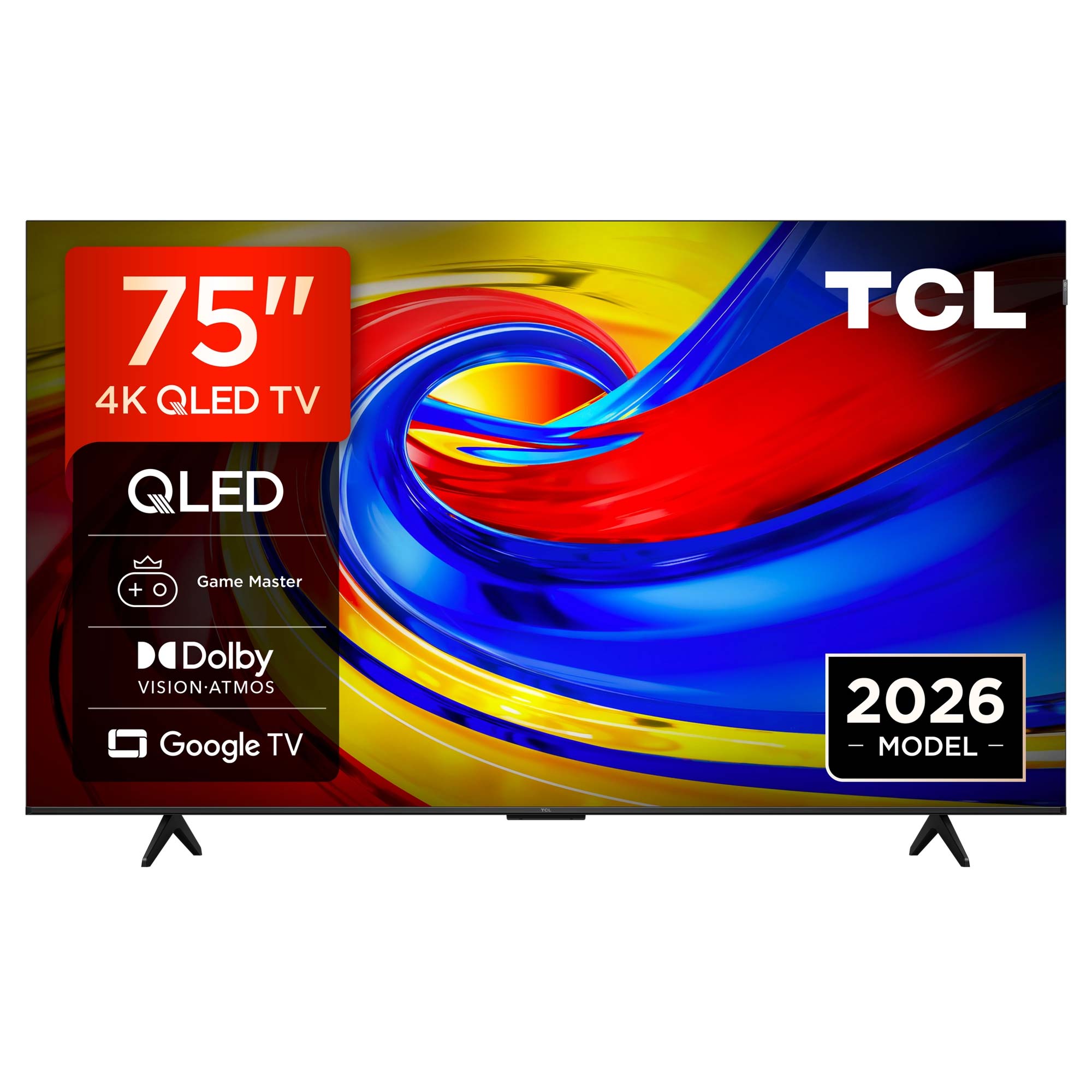 TCL 75P7L-UK Inch, Ultra HD QLED Television, Google TV, Freeview HD