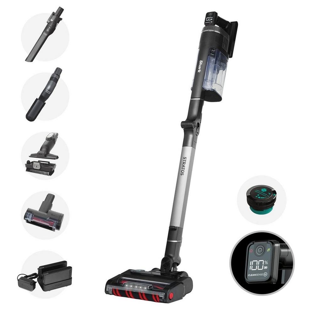 Shark Stratos Cordless Stick Vacuum Cleaner - 120 Minutes Run Time - Silver IZ420UKT image 0