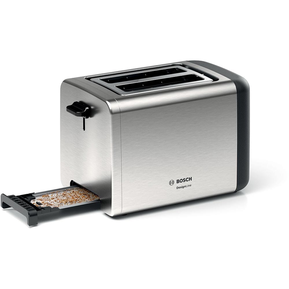 Bosch DesignLine 2 Slot Toaster in Stainless Steel - TAT3P420GB image 2