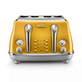 Delonghi Icona Capitals 4 Slice Toaster in Yellow - CTOC4003Y image 0