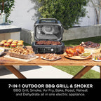 Ninja Woodfire Pro Connect XL Electric BBQ Grill & Smoker OG901UK image 7