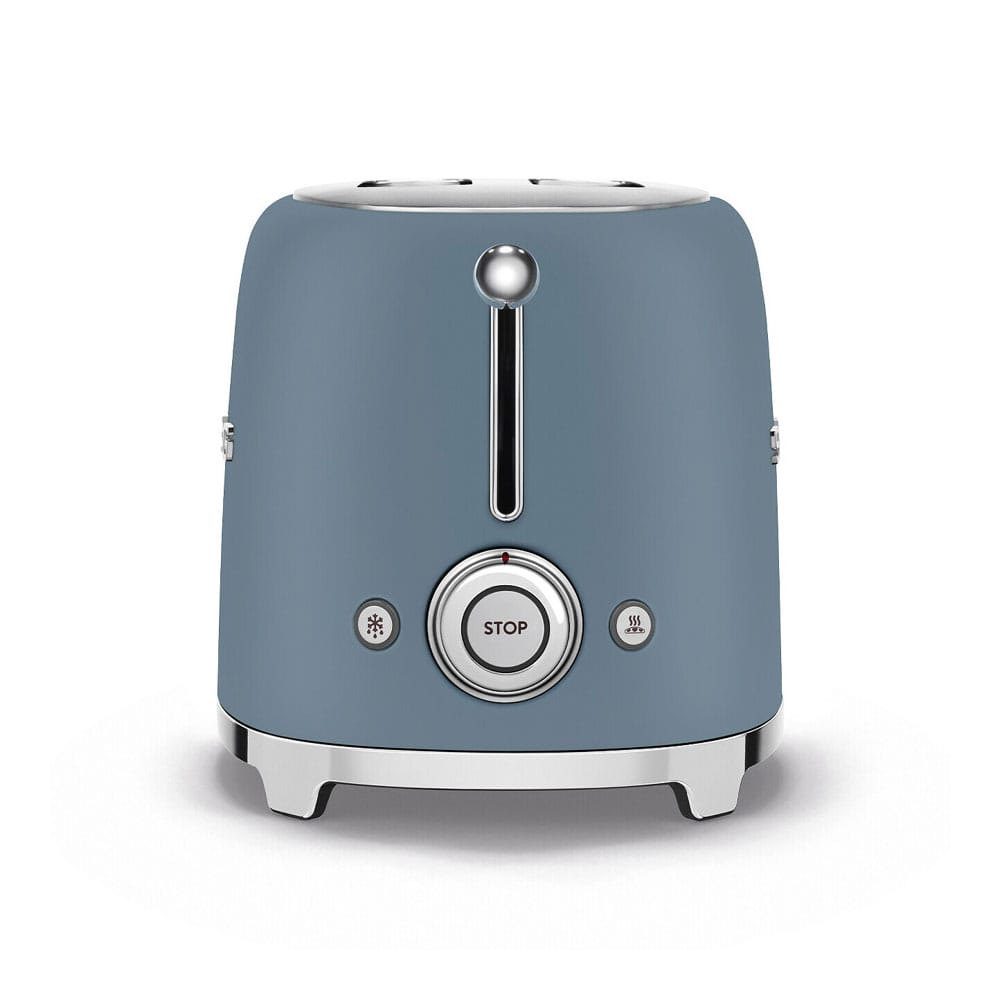 Smeg TSF01SBMUK 2 Slice Toaster Matte Storm Blue image 1