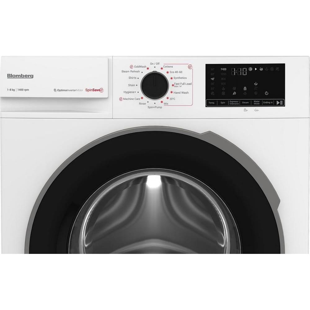 Blomberg LWA18461W 8kg, 1400 Spin, Freestanding Washing Machine with Quick Wash, White image 6