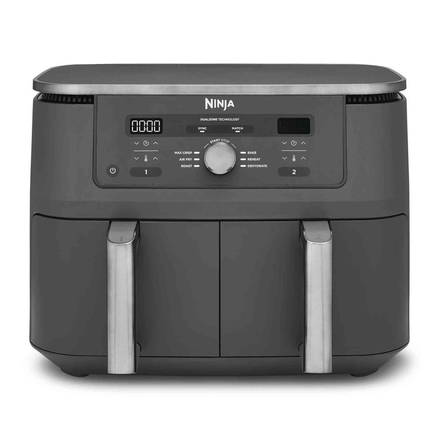 Ninja 9.5 litre MAX 6-in-1 Dual Zone Air Fryer in Gun Metal Grey - DZ400UK image 0