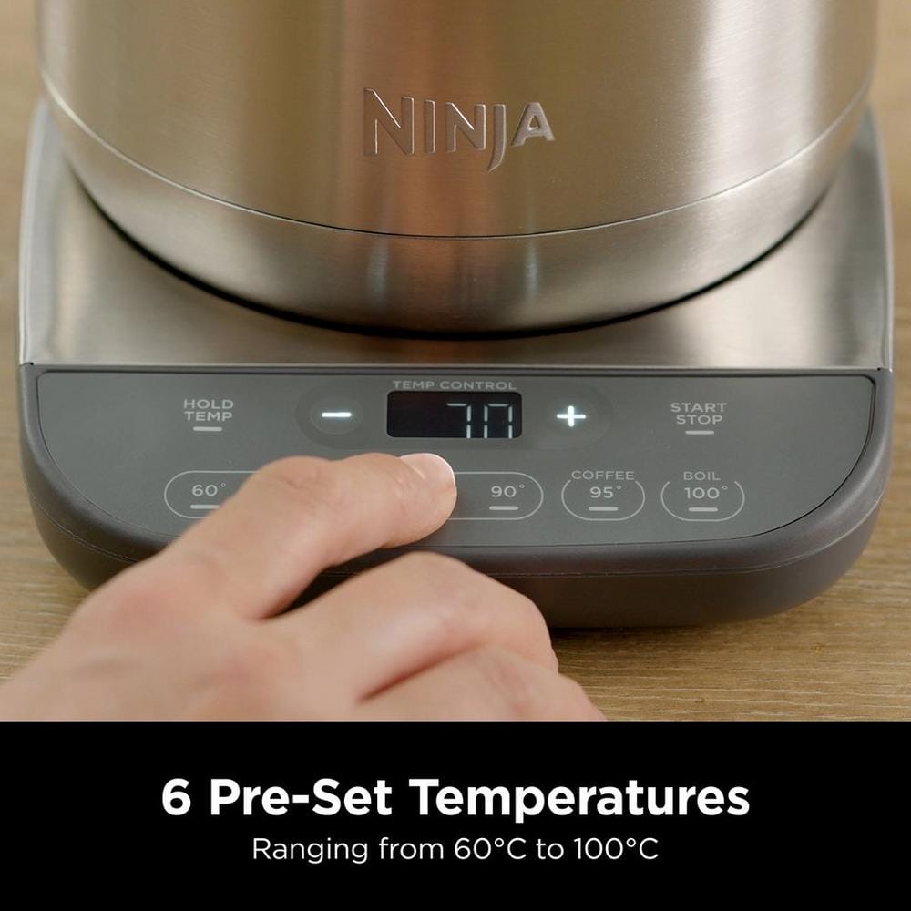 Ninja Stainless Steel Perfect Temperature Kettle Rapid Boil KT201UK image 3