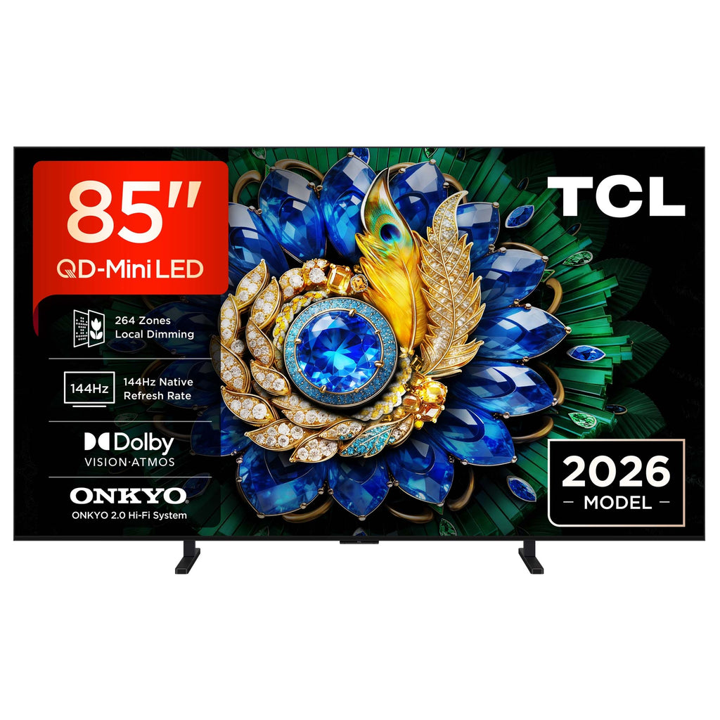 TCL 85A400M-UK 85 Inch, Ultra HD QD Mini LED Television, Google TV, Freeview HD