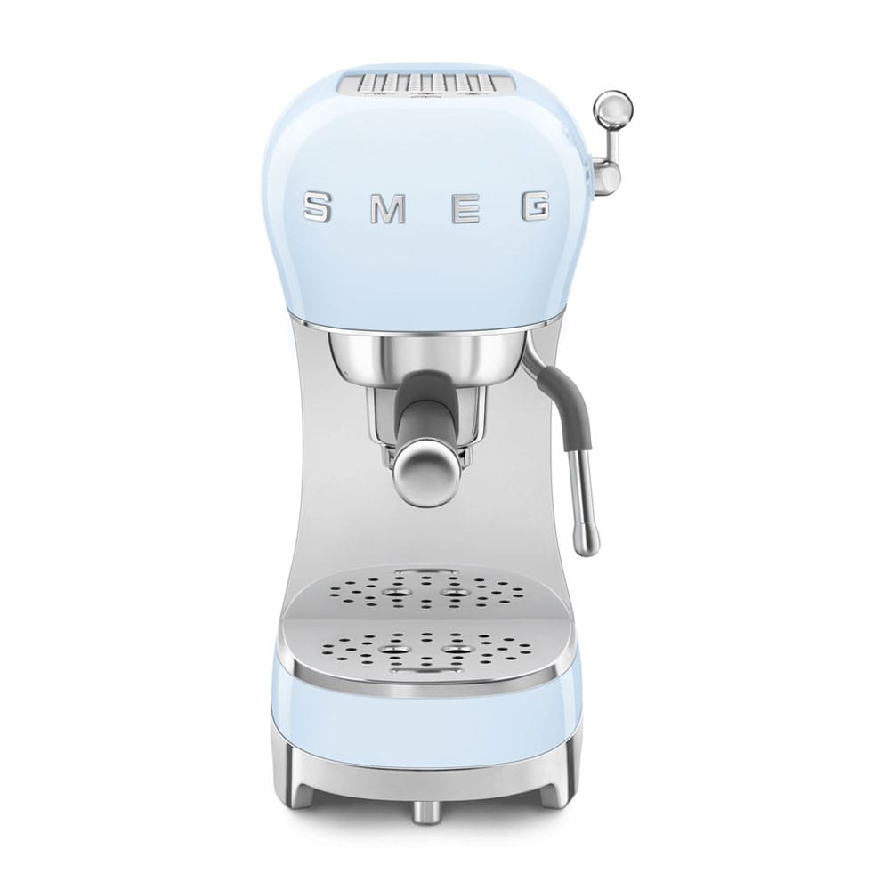 Smeg ECF02PBUK Espresso Coffee Machine in Pastel Blue image 0