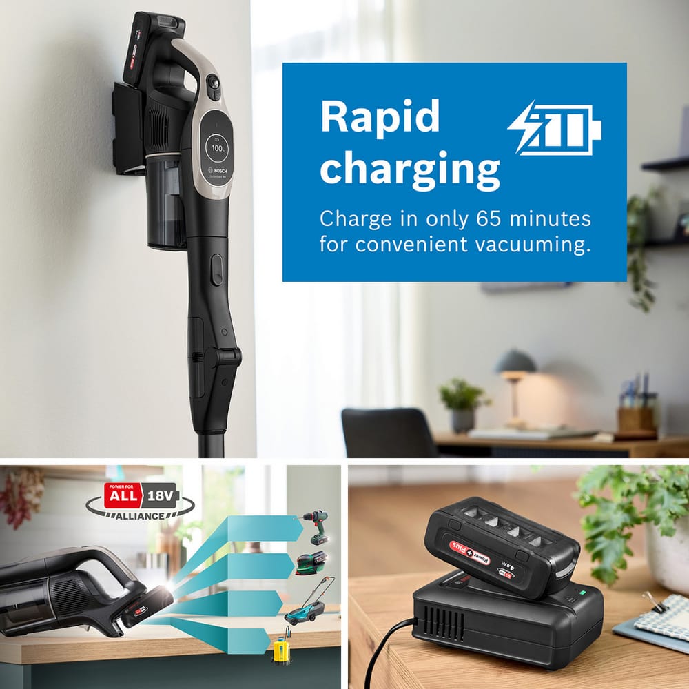 Bosch Unlimited 10 Cordless Vacuum Cleaner with up to 80 Minutes Run Time - BBS1041GGB image 4