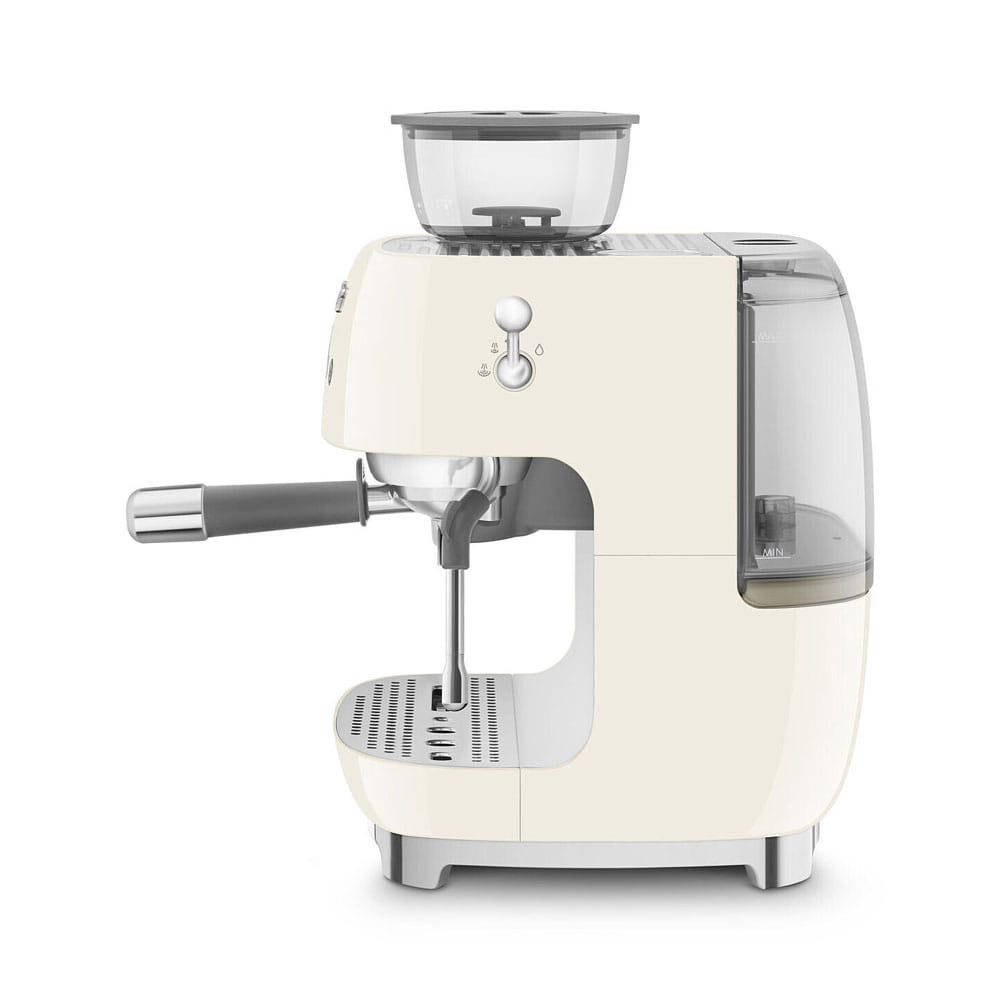 Smeg Espresso Coffee Machine with Grinder in Cream EGF03CRUK image 3