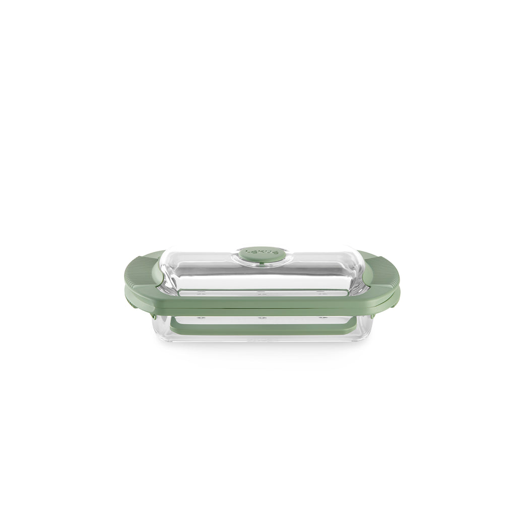 Lékué Glass Steam Cooker & Recipe Book Set - Green (890741)
